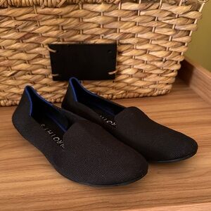 Rothy’s lounge loafer/ballet flat, black, women’s 9